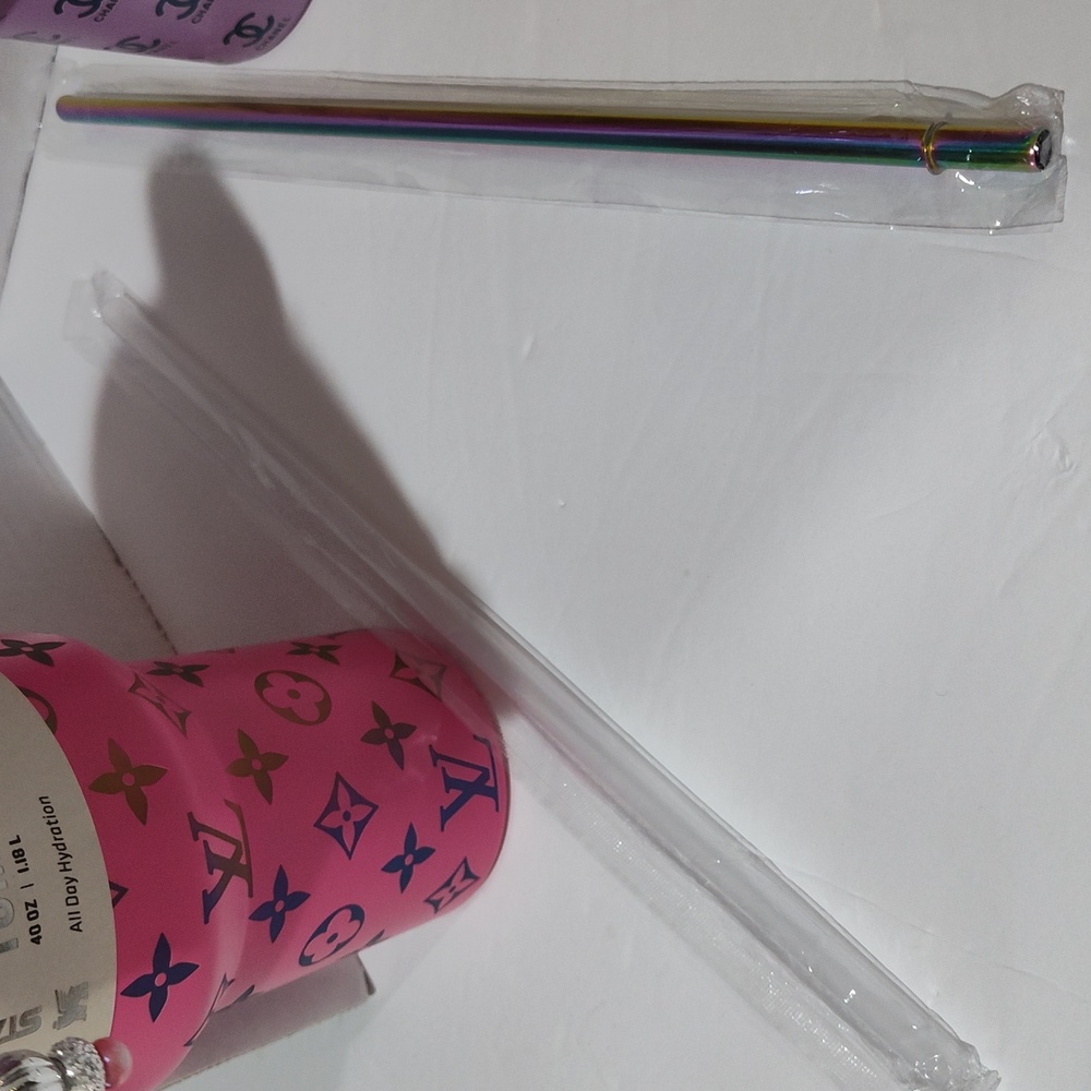 Laser Engraved 40oz Stanley Tumblers NIB (Only Pink  Set Left) - Picture 5 of 6